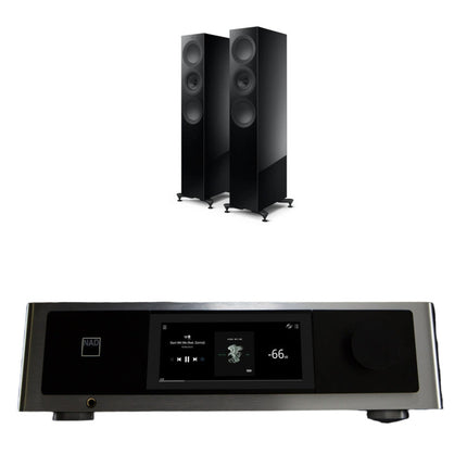 Pachet PROMO Amplificator de putere NAD M33 V2 + Boxe de podea KEF R7 Meta