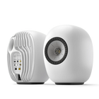 KEF LS Luxe Mineral White — pereche, față și spate