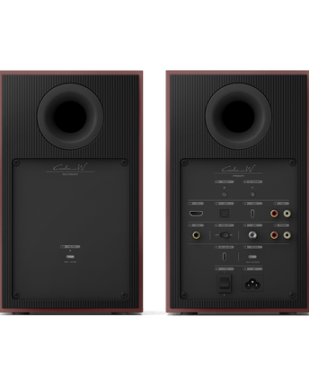 KEF Coda W, finisaj Vintage Burgundy, vedere posterioară