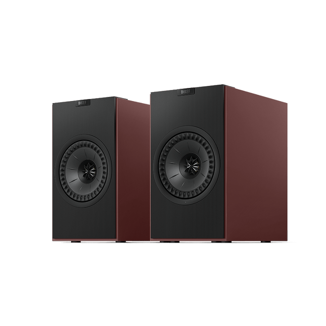 KEF Coda W, finisaj Vintage Burgundy, vedere frontală