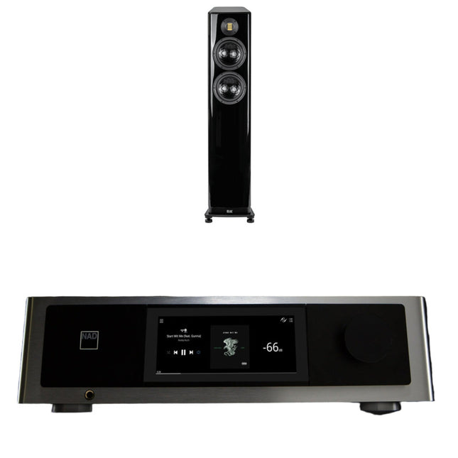Pachet PROMO Amplificator NAD M33 V2 + Boxe de podea ELAC Vela FS 408.2
