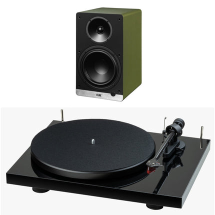 Pachet PROMO ELAC Debut ConneX DCB61 + Pro-Ject Debut E Carbon (2M Red)