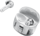 Слушалки JBL Tune Flex 2 (Ghost White): отворен калъф за зареждане и една слушалка до него