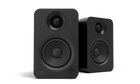 Черни активни тонколони Kanto Audio YU, чифтът под ъгъл