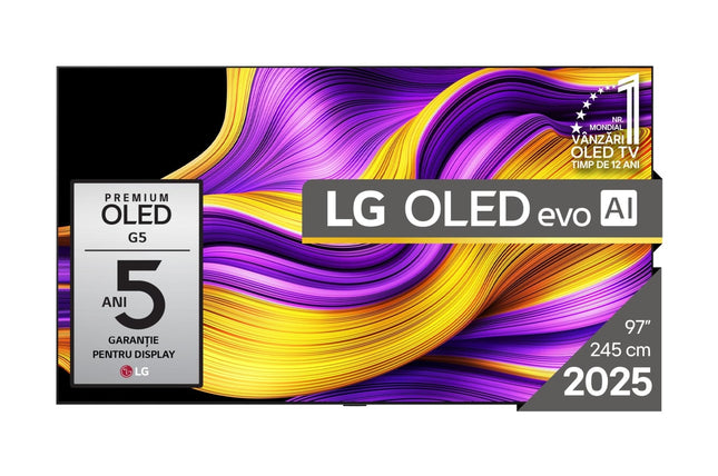 Televizor LG OLED97G51LW, 245 cm, Smart, 4K Ultra HD, 120 Hz, Clasa E (Model 2025)