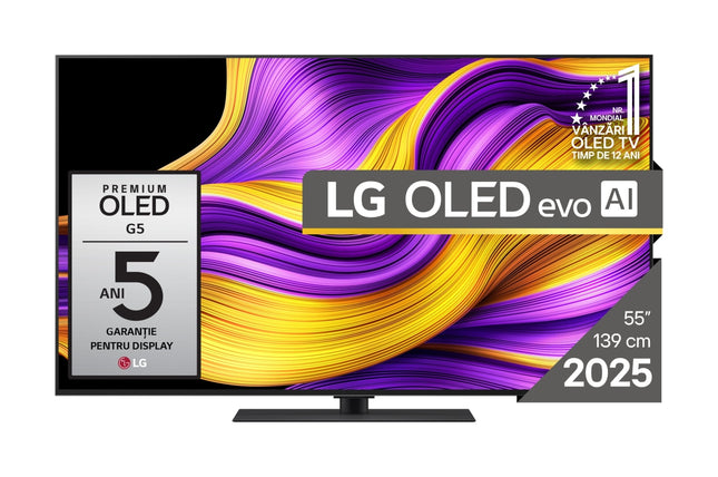 Televizor LG OLED55G53LS, 55 inch, 4K Smart TV, Cu Stand, 2025