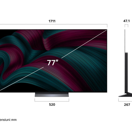 Televizor LG OLED77C51LA, 77 inch, 4K Smart TV, 2025