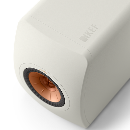 KEF LS50 Meta, finisaj Mineral White, vedere de sus