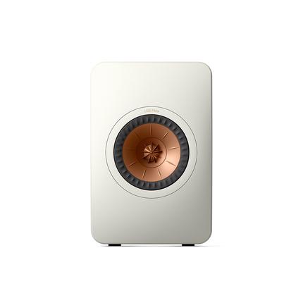 KEF LS50 Meta, finisaj Mineral White, vedere frontală