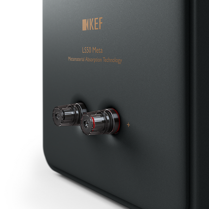 KEF LS50 Meta, finisaj Carbon Black, vedere din spate