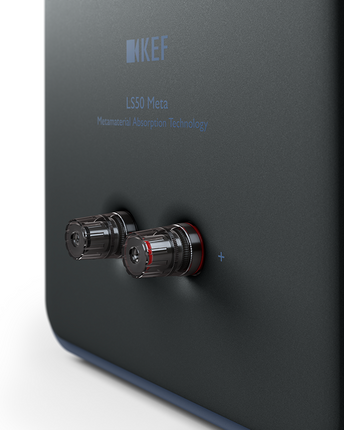 KEF LS50 Meta, finisaj Blue, vedere din spate