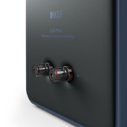 KEF LS50 Meta, finisaj Blue, vedere din spate