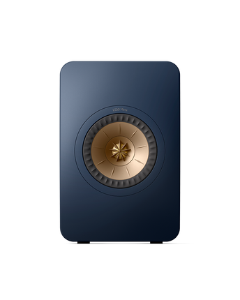 KEF LS50 Meta, finisaj Blue, vedere frontală