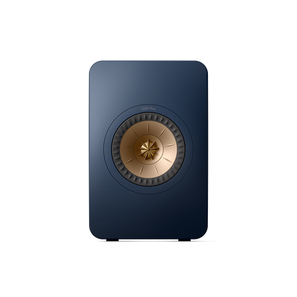 KEF LS50 Meta, finisaj Blue, vedere frontală