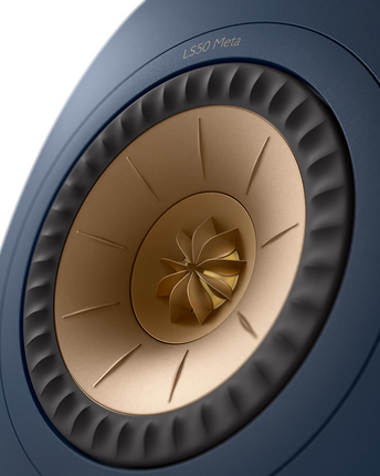 KEF LS50 Meta, finisaj Blue, detaliu driver Uni-Q