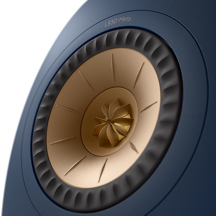 KEF LS50 Meta, finisaj Blue, detaliu driver Uni-Q