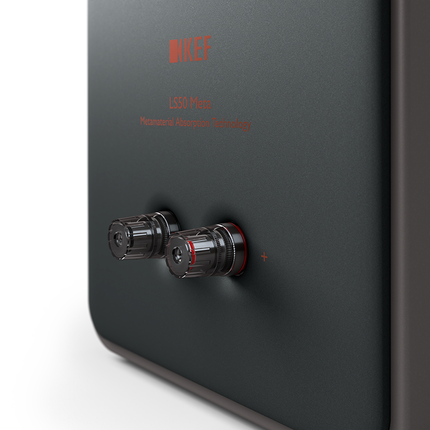 KEF LS50 Meta, finisaj Titanium Grey, vedere din spate