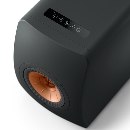 KEF LS50 Wireless II, finisaj Carbon Black, vedere de sus