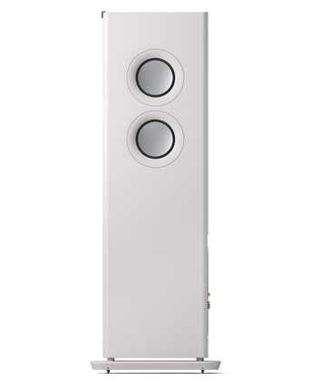 KEF LS60 Wireless, finisaj Mineral White, vedere laterală
