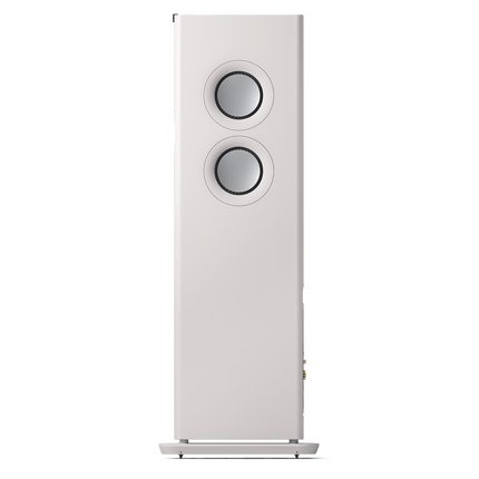 KEF LS60 Wireless, finisaj Mineral White, vedere laterală