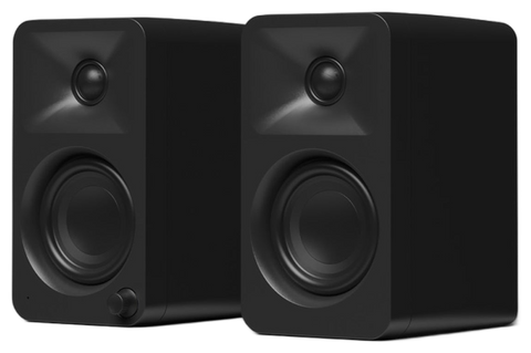 Активни тонколони Kanto Audio ORA в черен цвят, двойката, изглед под ъгъл