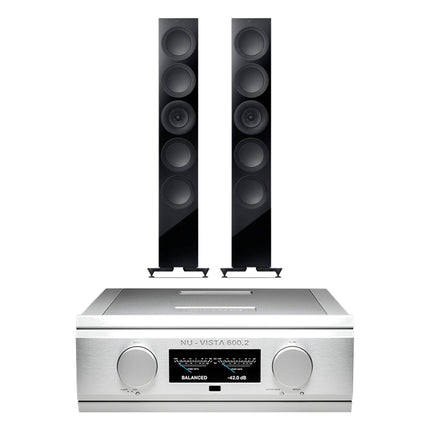 Pachet PROMO Musical Fidelity Nu-Vista 600.2 + KEF R11 Meta
