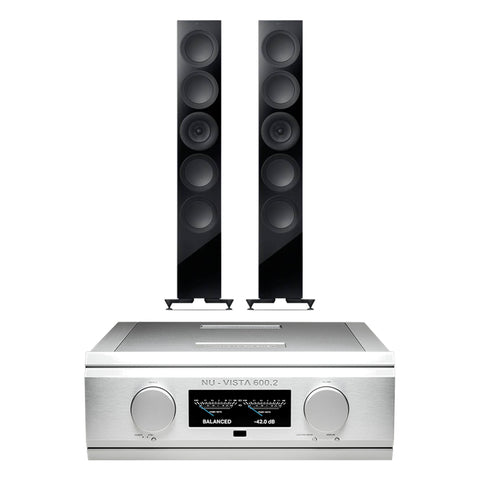 Pachet PROMO Musical Fidelity Nu-Vista 600.2 + KEF R11 Meta