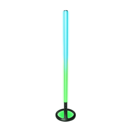 JBL PartyLight Stick отзад, със зелено-синя светлина