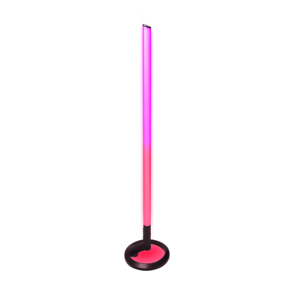 JBL PartyLight Stick отдясно, с розова и червена светлина