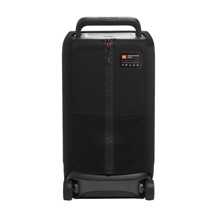 Калъфът JBL PartyCover 520 отзад, със затворен цип и етикет