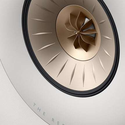 KEF Reference 5 Meta, finisaj High Gloss White / Champagne, detaliu driver Uni-Q