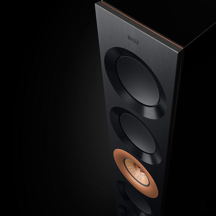 KEF Reference 5 Meta, finisaj High Gloss Black / Copper, fotografie în ambient