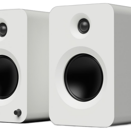 Активни тонколони Kanto Audio REN в бял цвят, чифтът, изглед под ъгъл