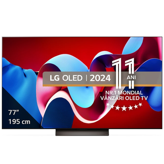 Телевизор LG OLED evo 77C41LA, 195 см, Smart, 4K Ultra HD, 100 Hz, клас F (модел 2024)