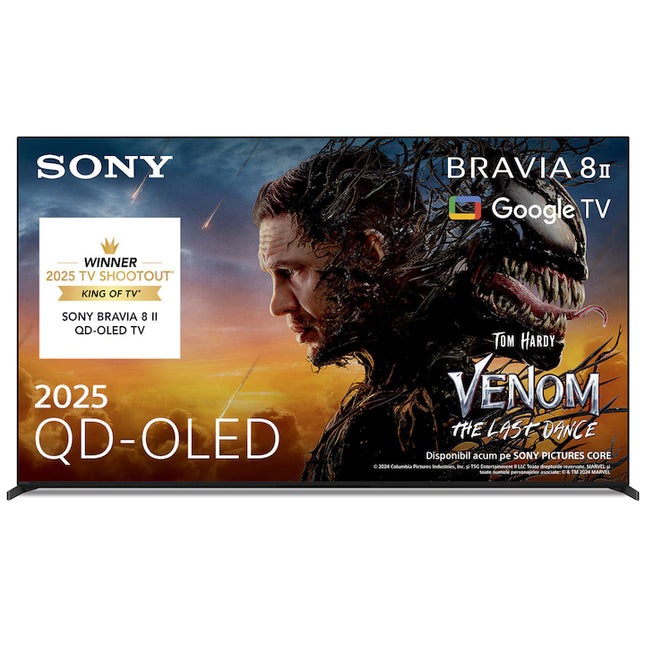 Televizor Sony BRAVIA 8M2 OLED 65XR8M2, 164 cm, Smart Google TV, 4K Ultra HD, 100 Hz, Clasa F (Model 2025)