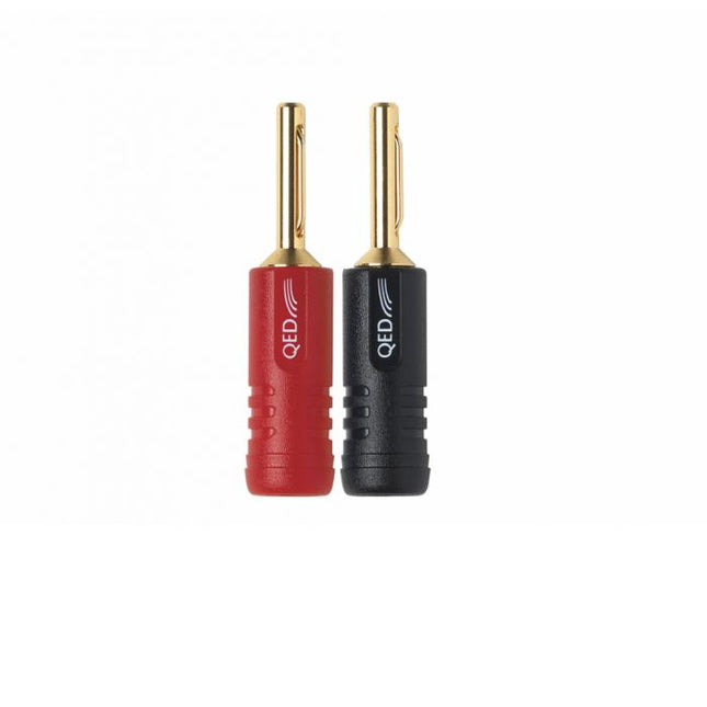 QED Banana ScrewLoc ABS 4 мм тапа 2RED 2BLK