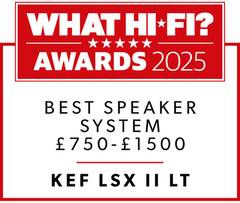 What Hi-Fi? Awards 2025 — Best Speaker System £750-£1500, KEF LSX II LT