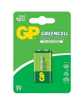 Батерии GP GREENCELL 9V (6F22), блистер 1бр