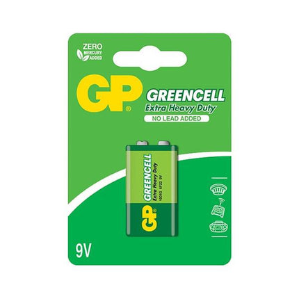 Батерии GP GREENCELL 9V (6F22), блистер 1бр