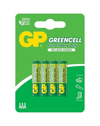 Батерии GP GREENCELL AAA (R03), 1.5V, блистер 4бр.