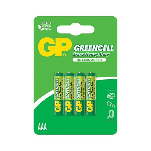 Батерии GP GREENCELL AAA (R03), 1.5V, блистер 4бр.