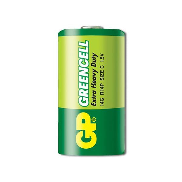 Батерии GP GREENCELL C (R14), 1.5V, блистер 2бр.