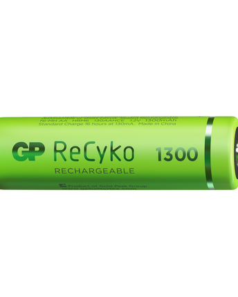 Акумулаторни батерии GP ReCyko AA 1300mAh (R6), рециклируеми опаковки 2бр.