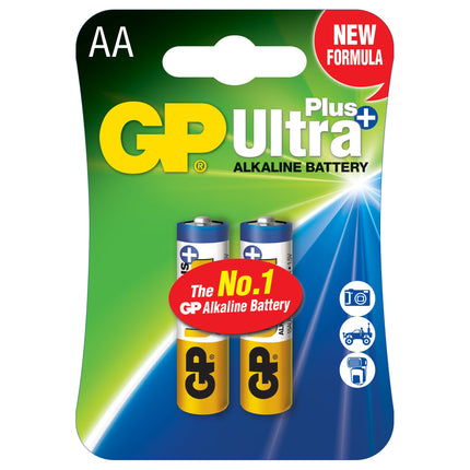 Батерии GP Ultra Plus Alkaline AA (LR6), блистер 2бр