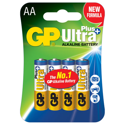 Батерии GP Ultra Plus Alkaline AA (LR6), блистер 4бр