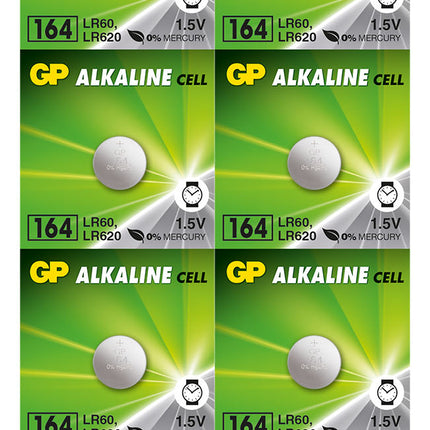Батерии GP Alkaline CELL 164, LR60, AG1, 1.5V, блистер 10 бр.