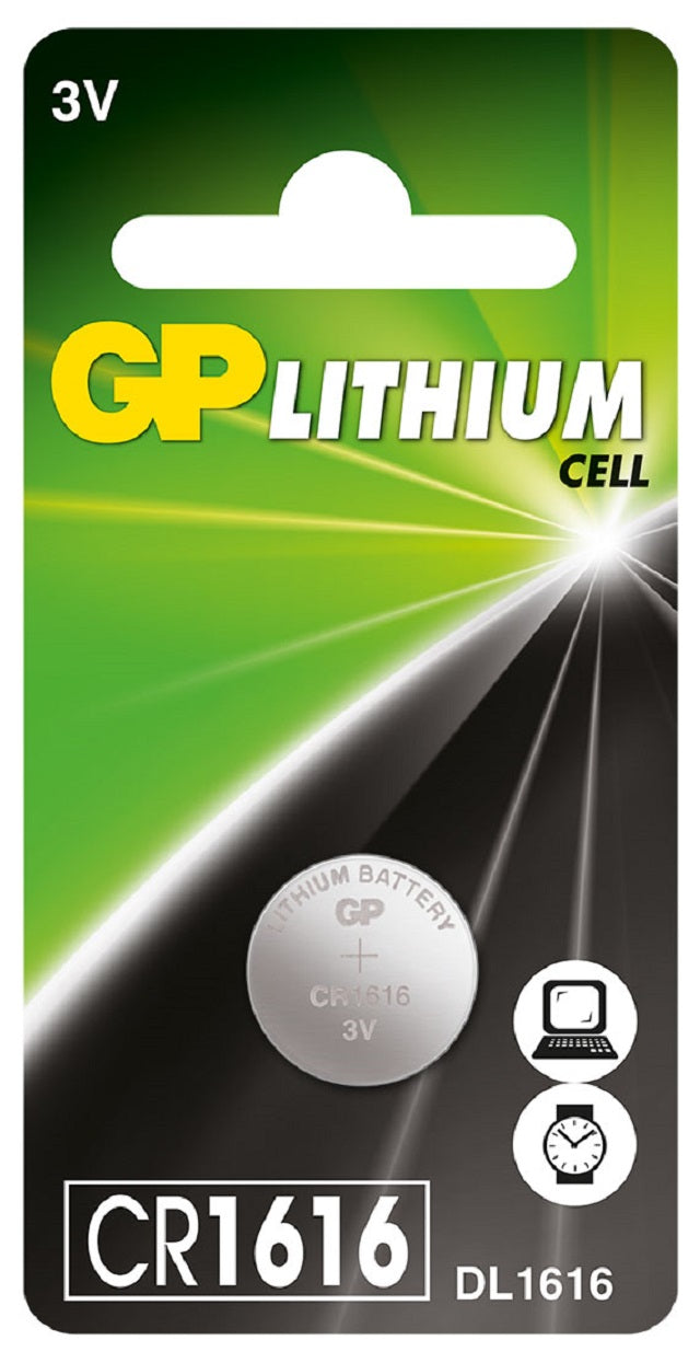 Литиеви батерии GP Lithium CELL CR1616, 3V, блистер 1 бр.