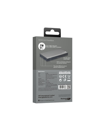 Powerbank GP M-Series PowerBank MP15MA 15000mAh