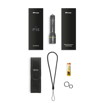 Фенер GP GPDesign P15 Every Day Carry, 150 lm, 1xAA