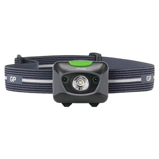 GP XPLOR PHR15 акумулаторен челник, сензор за близост, 300 lm, 3xAAA NiMH, бяла и червена светлина